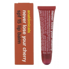 Anatomicals, Balsam do ust, Wiśniowy z filtrem SPF 8, 15 ml