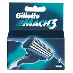 Gillette Wkłady do golarek Mach 3 4 wkłady do maszynki do golenia