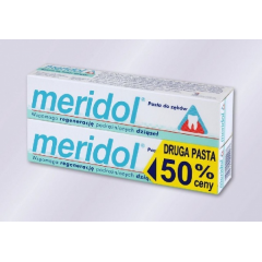 Meridol Regeneracja podrażnionych dziąseł Pasta do zębów + druga za 50% ceny