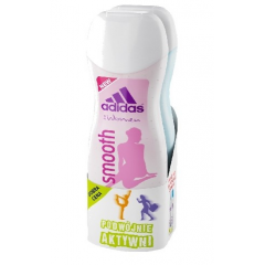 Adidas Women Żel pod prysznic Smooth 250ml + Żel pod prysznic Fresh 250ml