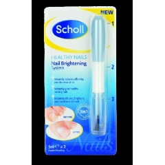 Scholl Problemy stóp Healthy Nails 3 w1 system redukujący żółknięcie i odbarwienia paznokci