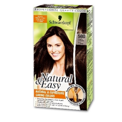 Schwarzkopf Natural&Easy Farba do włosów Aksamitny Ciemny Brąz nr 580