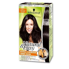 Schwarzkopf Natural&Easy Farba do włosów Hebanowa Czerń nr 590