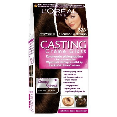 Loreal Casting Creme Gloss Szampon koloryzujący Gama Lśniące Czernie 323 Ciemna Czekolada