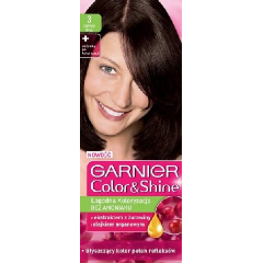 Garnier Color and Shine Farba koloryzująca do włosów Ciemny brąz nr 3