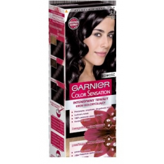 Garnier Color Sensation Krem koloryzujący 2.0 Ebony Black- Hebanowa czerń