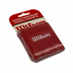 Opaska tenisowa na nadgarstek WILSON czerwona 2szt.