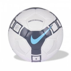 Piłka nożna Nike T90 Club Team biała niebieskie logo