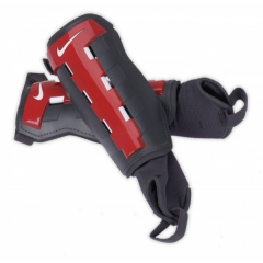 Nagolenniki piłkarskie Nike T90 Charge XL granatowo-czerwone