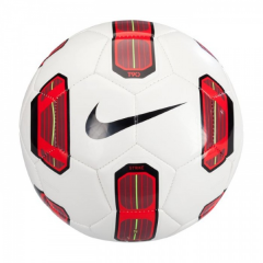 Piłka nożna Nike T90 Strike biało-czerwona