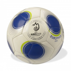 Piłka nożna Adidas Euro 2008 Glider biało-niebieska
