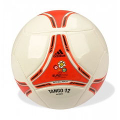 Piłka Nożna Adidas Euro 2012 Tango 12 Glider biało-czerwona