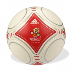 Piłka Nożna Adidas Euro 2012 Capitano biało-czerwona