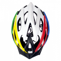 Kask rowerowy Meteor MV29 5-kolorowy mat