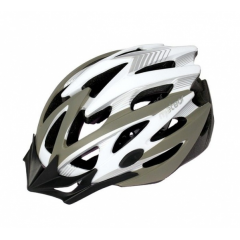 Kask rowerowy Meteor MV29 biało-szary mat