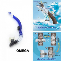Fajka nurkowa AQUA SPEED OMEGA niebieska