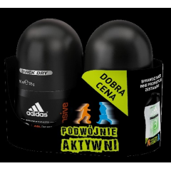 Adidas Action 3 Men Intensive Dezodorant antyperspiracyjny roll-on + Dezodorant rollon Fresh