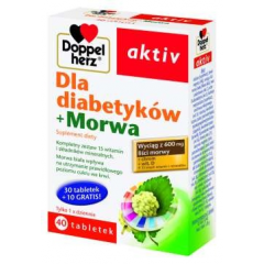 Doppelherz Aktiv dla diabetyków + Morwa, 40 tabletek
