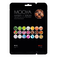 Mooya Bio, Organiczny zabieg, Nawilżenie i elastyczność, Maska + Krem