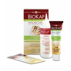 BIOKAP NUTRICOLOR DELICATO ZDROWA FARBA W KREMIE DO TRWAŁEJ KOLORYZACJI WŁOSÓW 5,50 MACHONIOWY JASNY BRĄZ