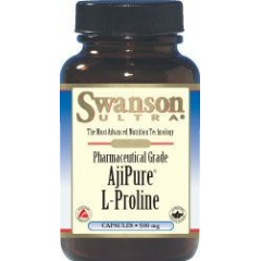 Swanson Ajipure L-Prolina, 60 kapsułek