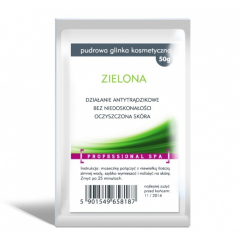 Aura Herbals, Pudrowa glinka kosmetyczna, Zielona, 50 g