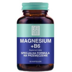 Evergood Magnesium + B6, 50 kapsułek