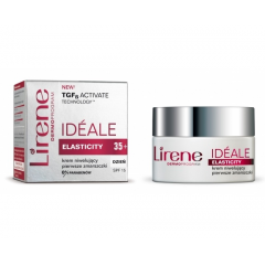 LIRENE ELASTICITY 35+  KREM NIWELUJĄCY PIERWSZE ZMARSZCZKI NA DZIEŃ SPF 15 50 ML