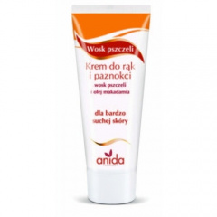 ANIDA, Krem do rąk i paznokci, Wosk pszczeli, 100ml