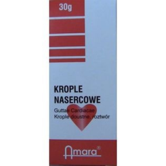 Krople nasercowe  30g          AMARA
