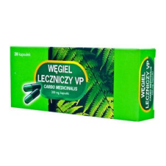 Węgiel leczniczy VP 200 mg*20 kaps.