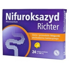 Nifuroksazyd RICHRET 0,1 g 24 tabl.