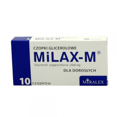 Czopki glicerolowe Milax-M dla doros.*10