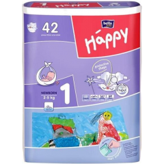 Piel-m. BELLA HAPPY Newborn 2-5 kg - - 42 szt.