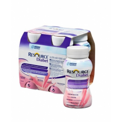 RESOURCE Diabet truskawka 4*200ml D