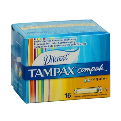 Tampax Compak Regular, tampon, z aplik., 16 szt