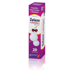 ZELAZO Z WITAMINA C POLFA LODZ*20 TABL.