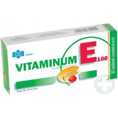 VITAMINUM E 100 0,1 G TABL. POWL. 30 TABL. BLISTRY