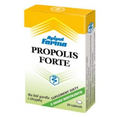 PROPOLIS FORTE O SMAKU MENTOLOWYM 30 TABLETEK DO SSANIA