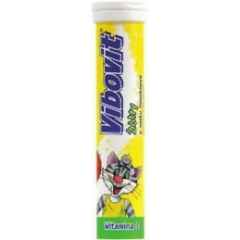 VIBOVIT ŻÓŁTY O SMAKU LIMONKOWYM WITAMINA C 0,06 G TABL. MUSUJĄCE 20 TABL.