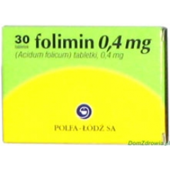 FOLIMIN 0,4 MG 0,4 MG TABL. 30 TABL.