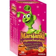 MARSJANKI Z OLIGOSACHARYDAMI O SMAKU MORELOWYM  PASTYLKI 30 PASTYLEK