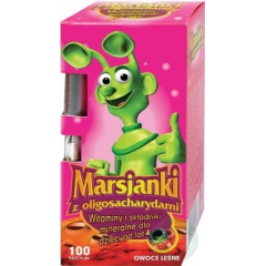 MARSJANKI Z OLIGOSACHARYDAMI *100 TABL.OWOCE LEŚNE + DYKTAFON