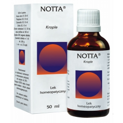 NOTTA KROPLE HOMEOPATYCZNE 50 ML - ZABURZENIA SNU, NADPOBUDLIWOŚĆ NERWOWA