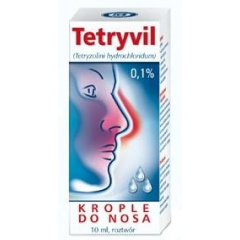 TETRYVIL 0.1 % KROPLE DO NOSA 10 ML