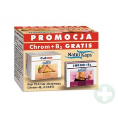NATURKAPS CLA MAX 40 KAPS. + CHROM + B3 60 KAPS. GRATIS (2 + 1 GRATIS)