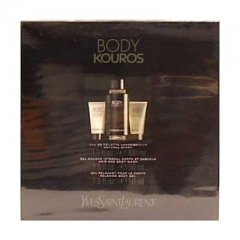 YVES SAINT LAURENT BODY KOUROS ZESTAW WODA + ŻEL PO GOLENIU + ŻEL DO CIAŁA