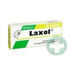 LAXOL 100 MG, CZOPKI DOODBYTNICZE 12 SZTUK