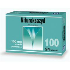 NIFUROKSAZYD 100 MG  24 TABLETKI (HASCO)