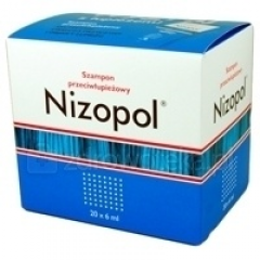 NIZOPOL SZAMPON P/ŁUPIEŻOWY, 20 SASZETEK PO 6 ML